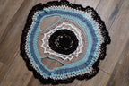 Gilet Mandala Court au Crochet – Kimono Bohème Femme – Personnalisable – Ø 90 cm