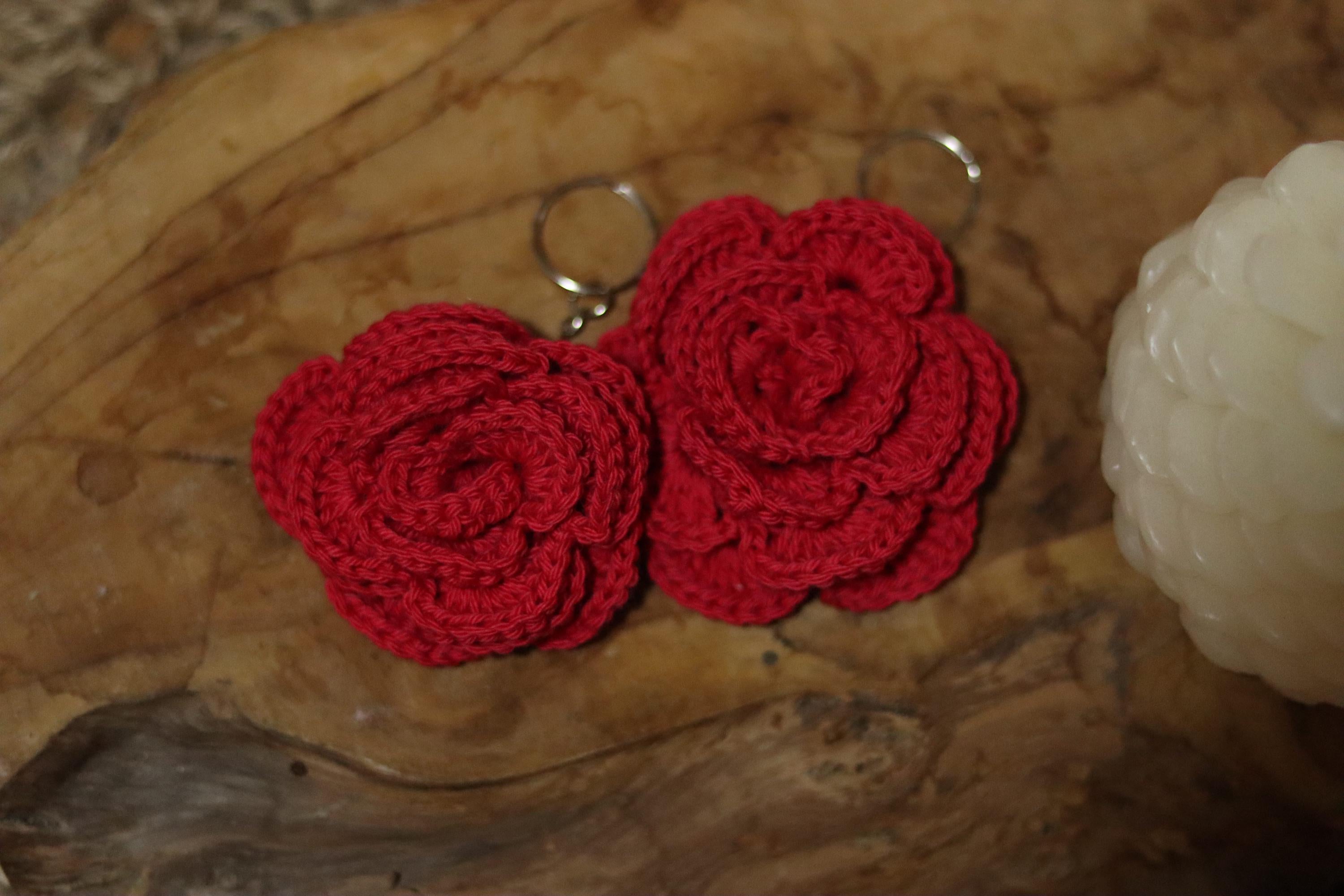 Porte-clé Fleur fait main - Différents modèles