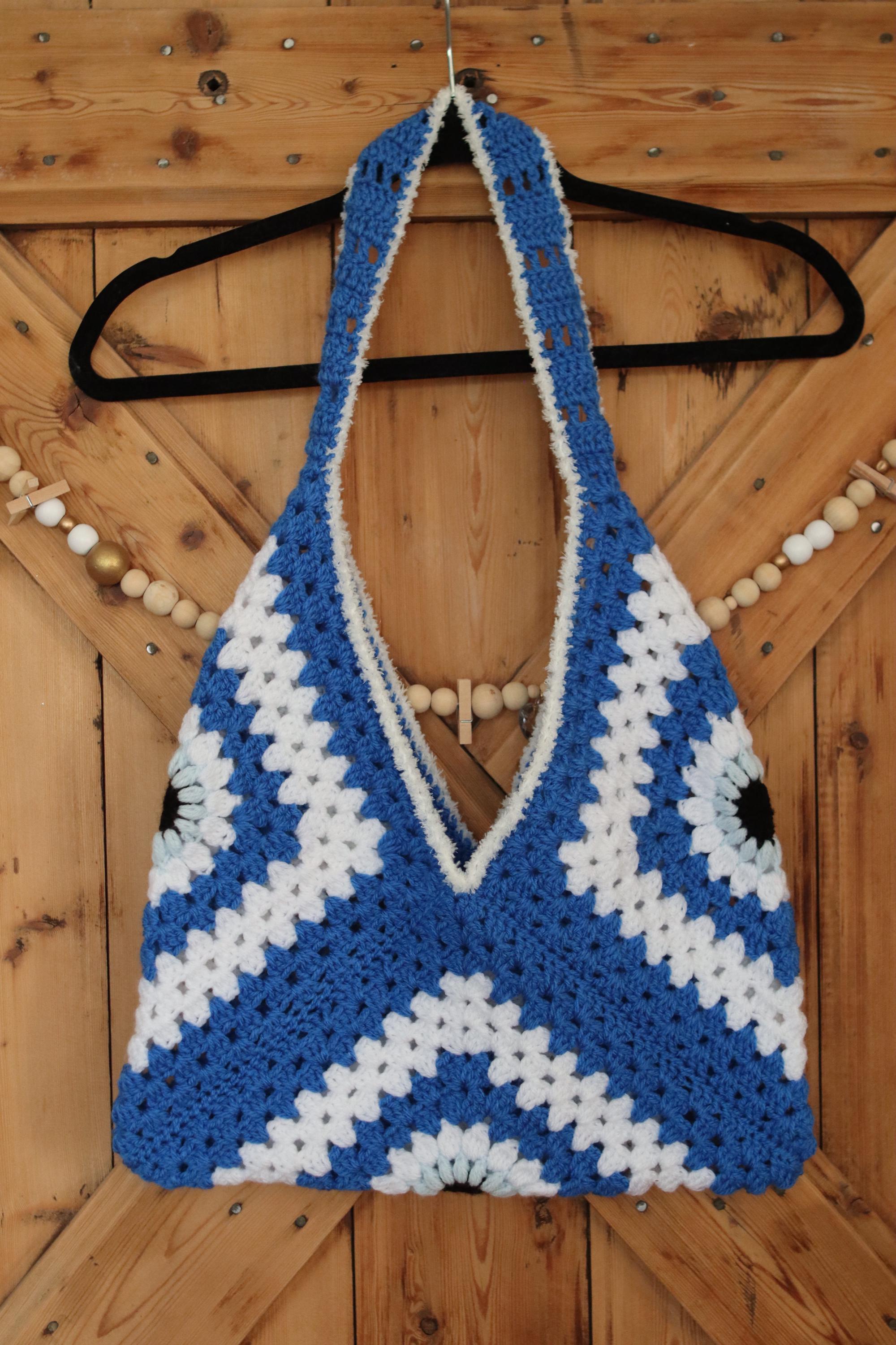 Tote bag granny square deux formats - Fait Main - Personnalisable