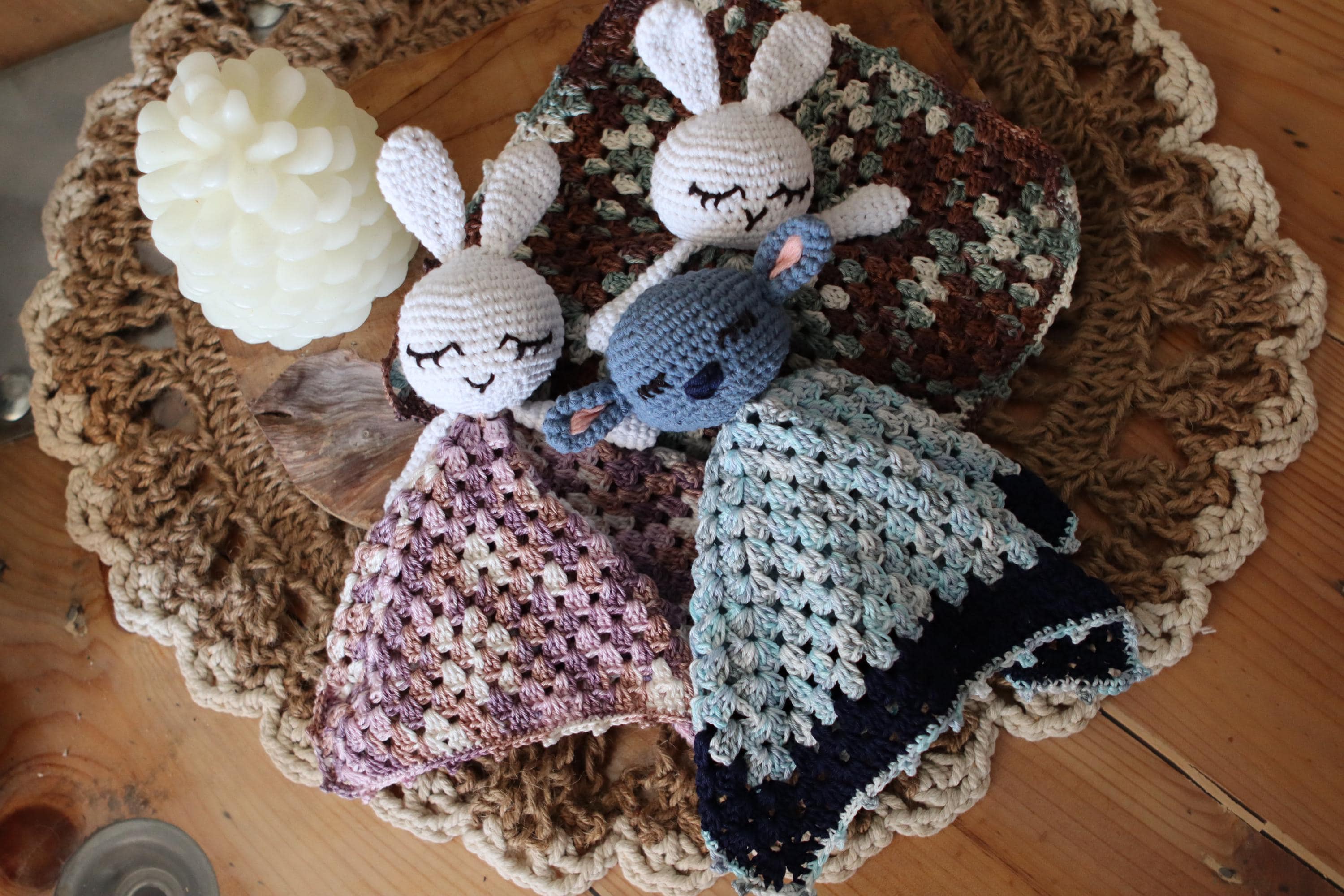 Doudou plat Carré granny