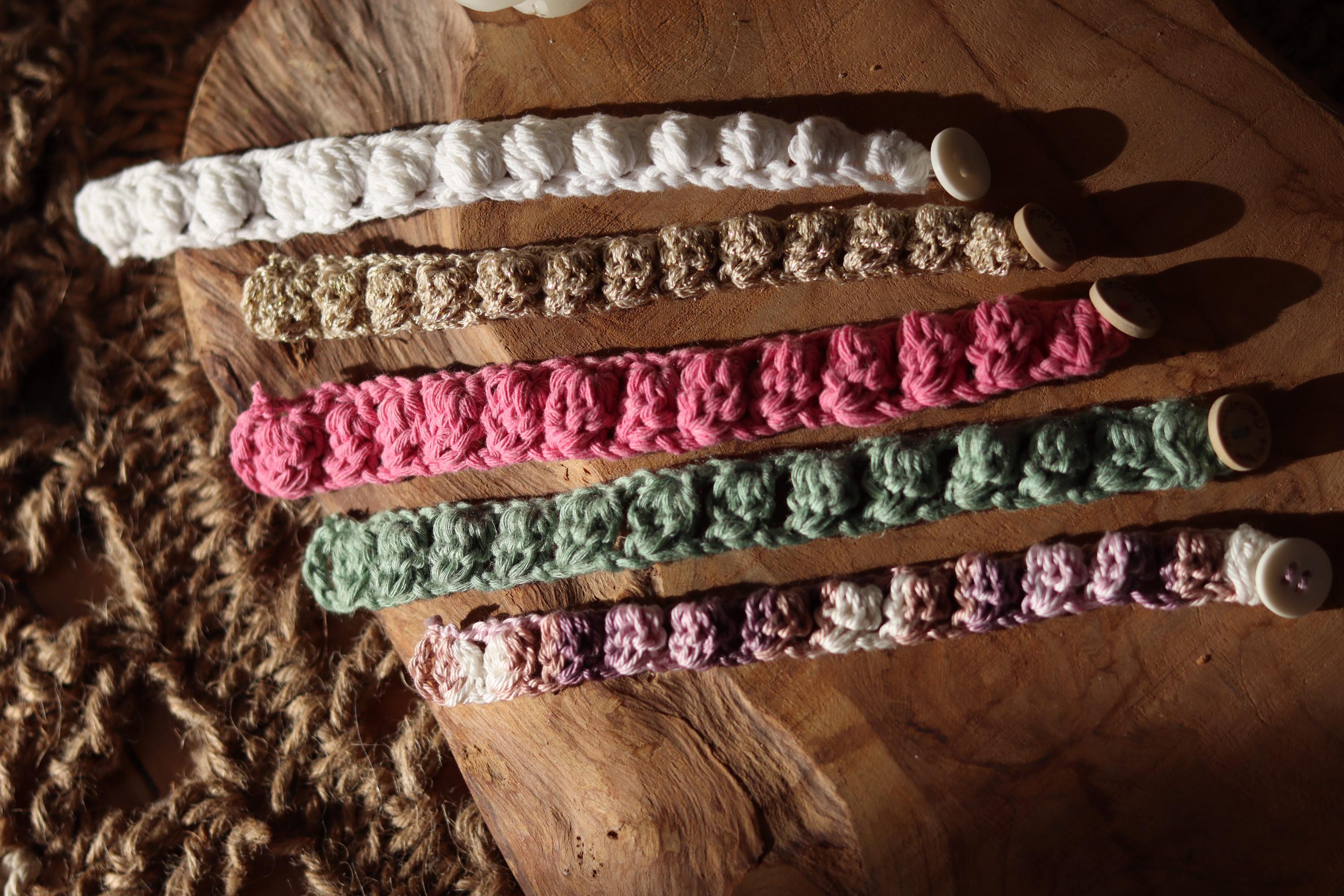 Bracelet crochet boule
