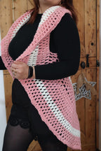 Gilet Mandala Rond au Crochet – Kimono Bohème Femme – Fait Main – Personnalisable– Ø 1 m