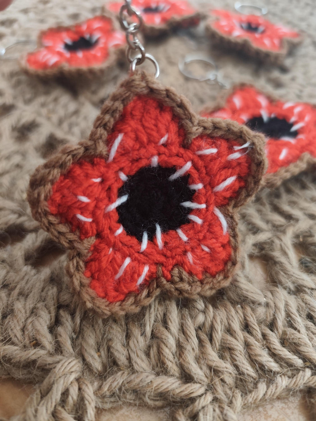 Porte-clé Demogorgon– Créature fantastique – Fait main