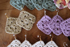 Boucles d'oreilles carrées