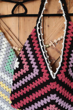 Tote bag granny square deux formats - Fait Main - Personnalisable