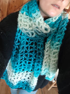 Écharpe effet nuage – Fait main au crochet