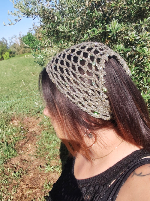 Bandana Résille au crochet - Fait Main
