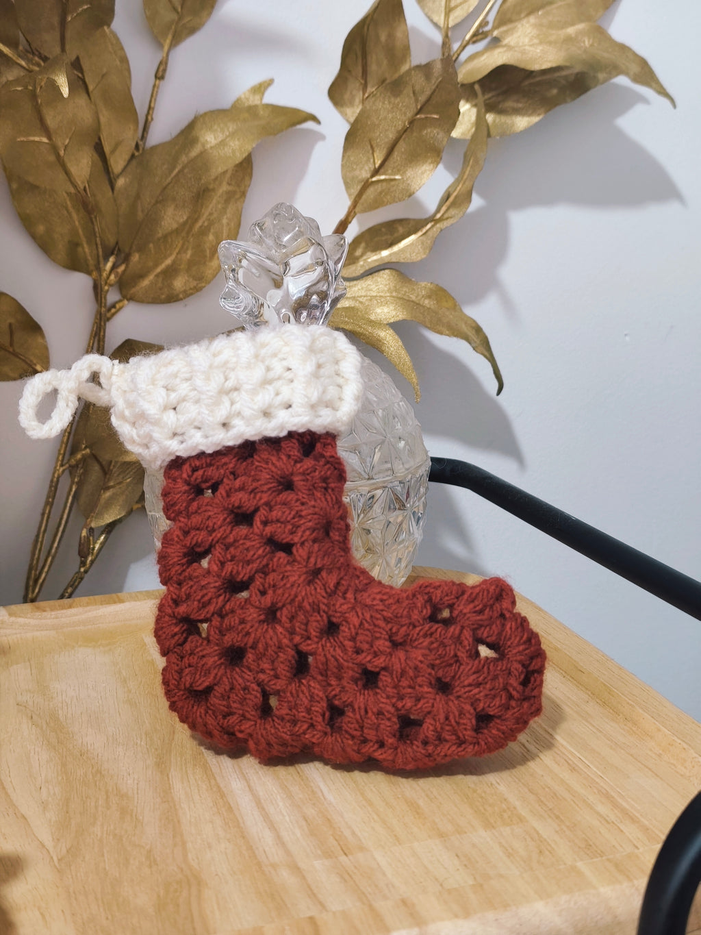 🎄 Chaussette de Noël personnalisable – Fait main 🎄