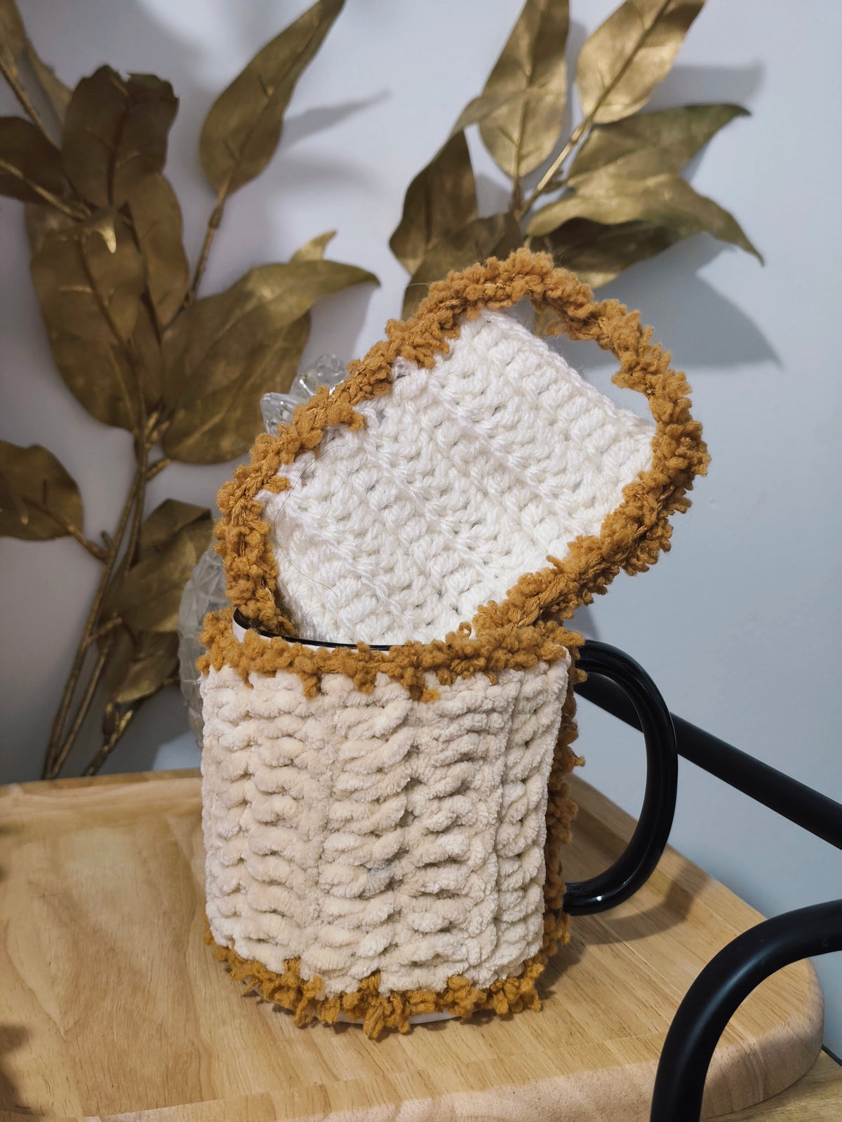 ☕ Chauffe-mug au crochet – Personnalisable 🧶✨