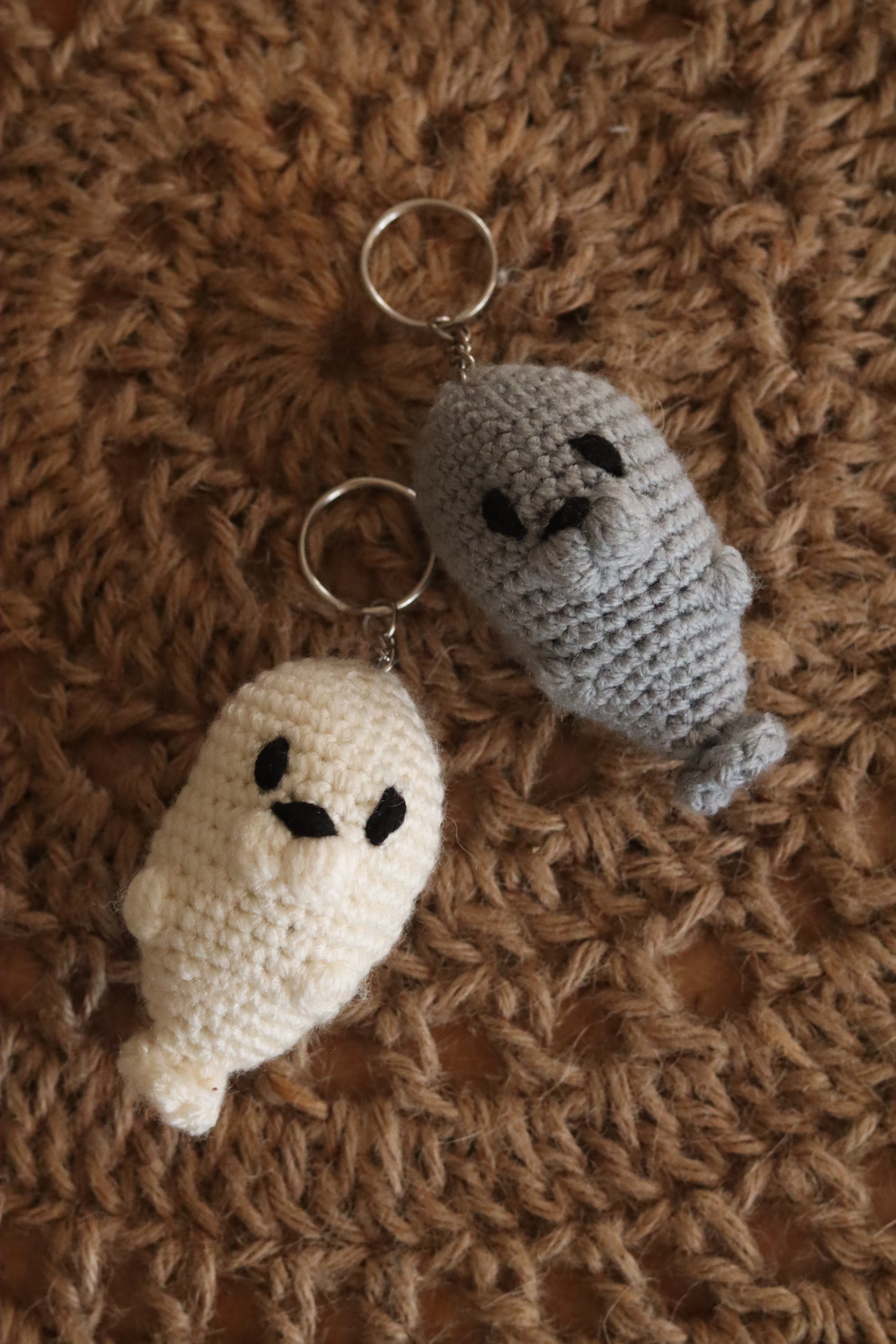 Porte-clé Phoque au Crochet – Fait Main
