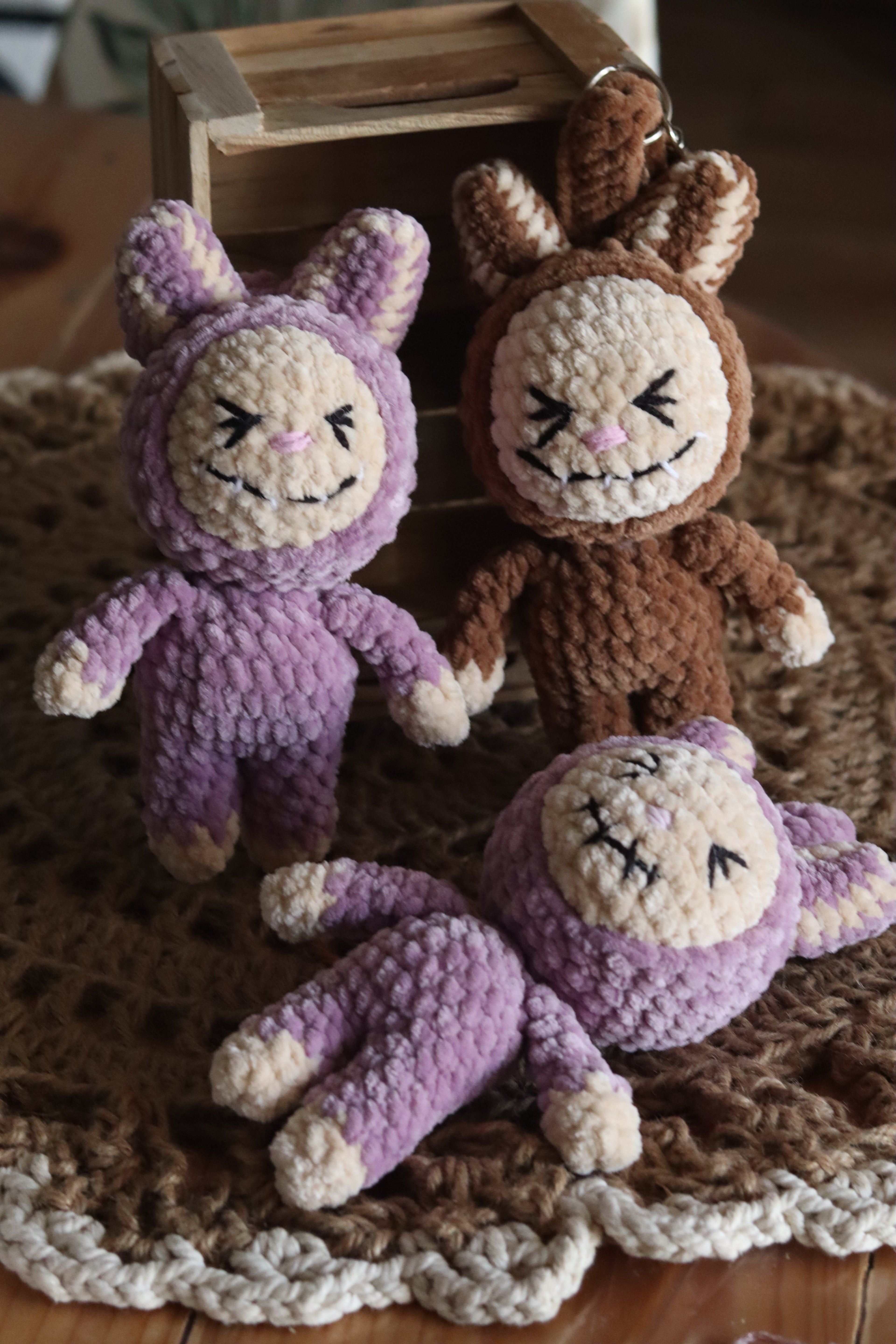 Labubu crochet fait avec Amour