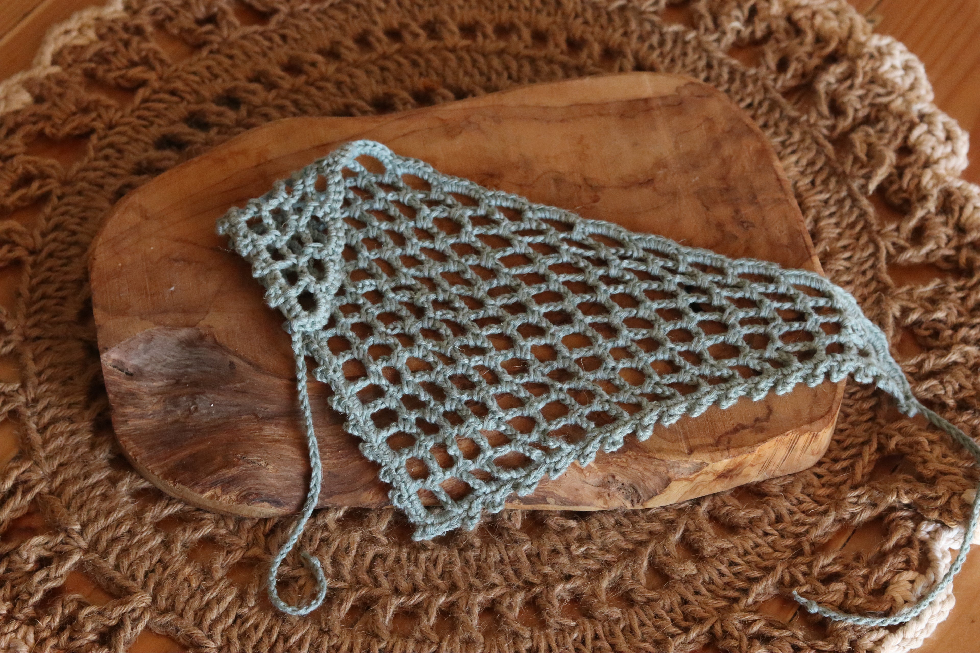 Bandana Résille au crochet - Fait Main