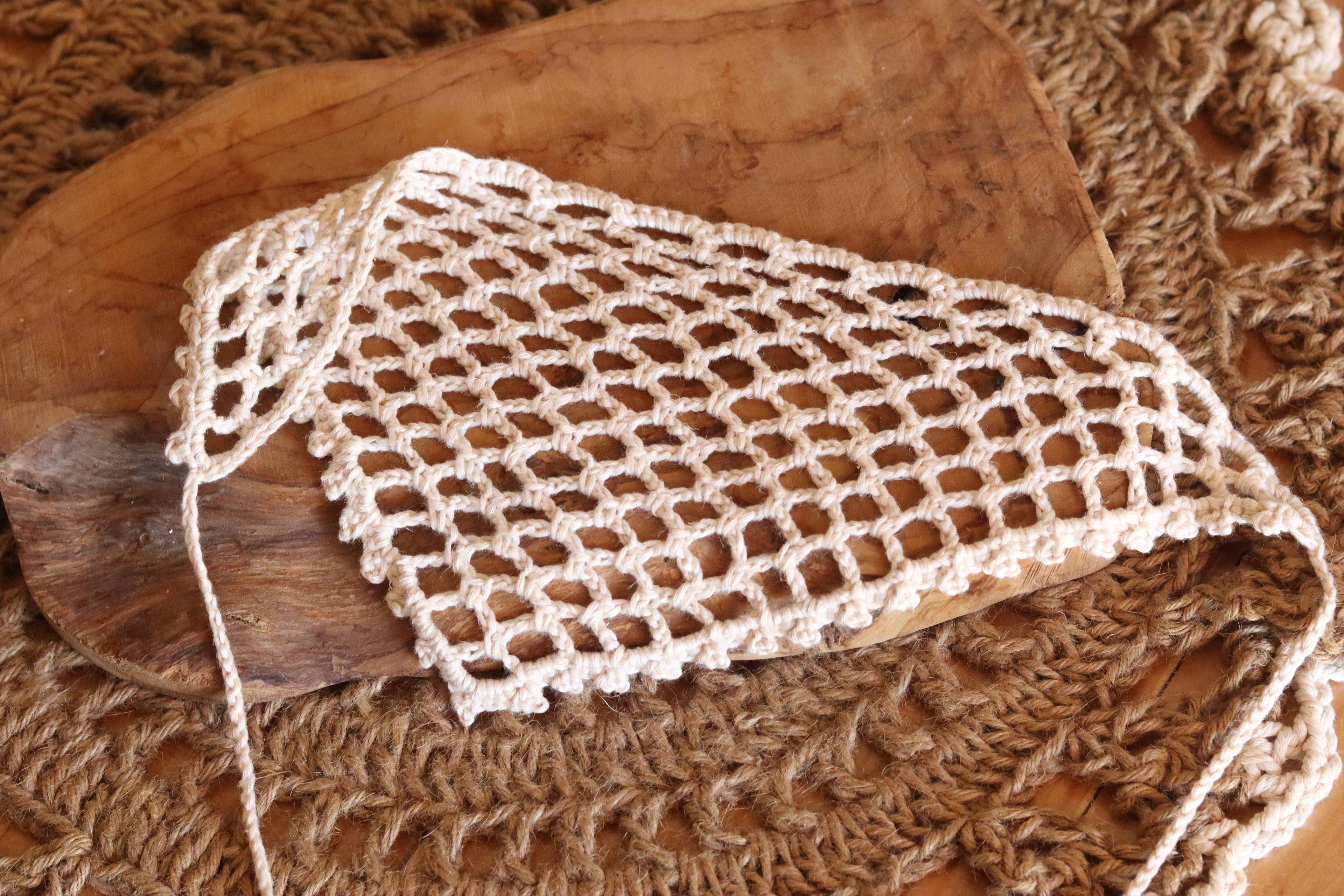 Bandana Résille au crochet - Fait Main