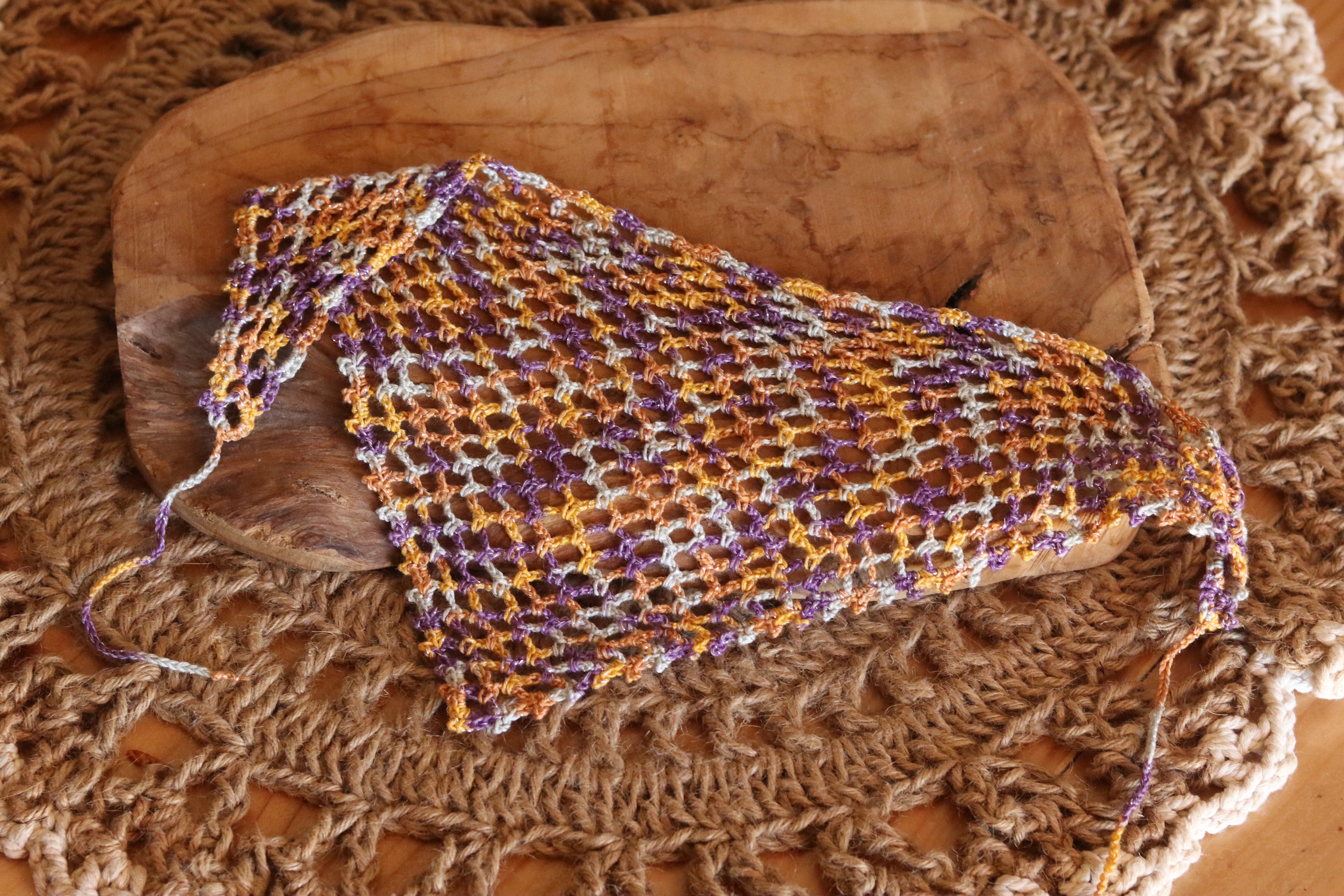 Bandana Résille au crochet - Fait Main