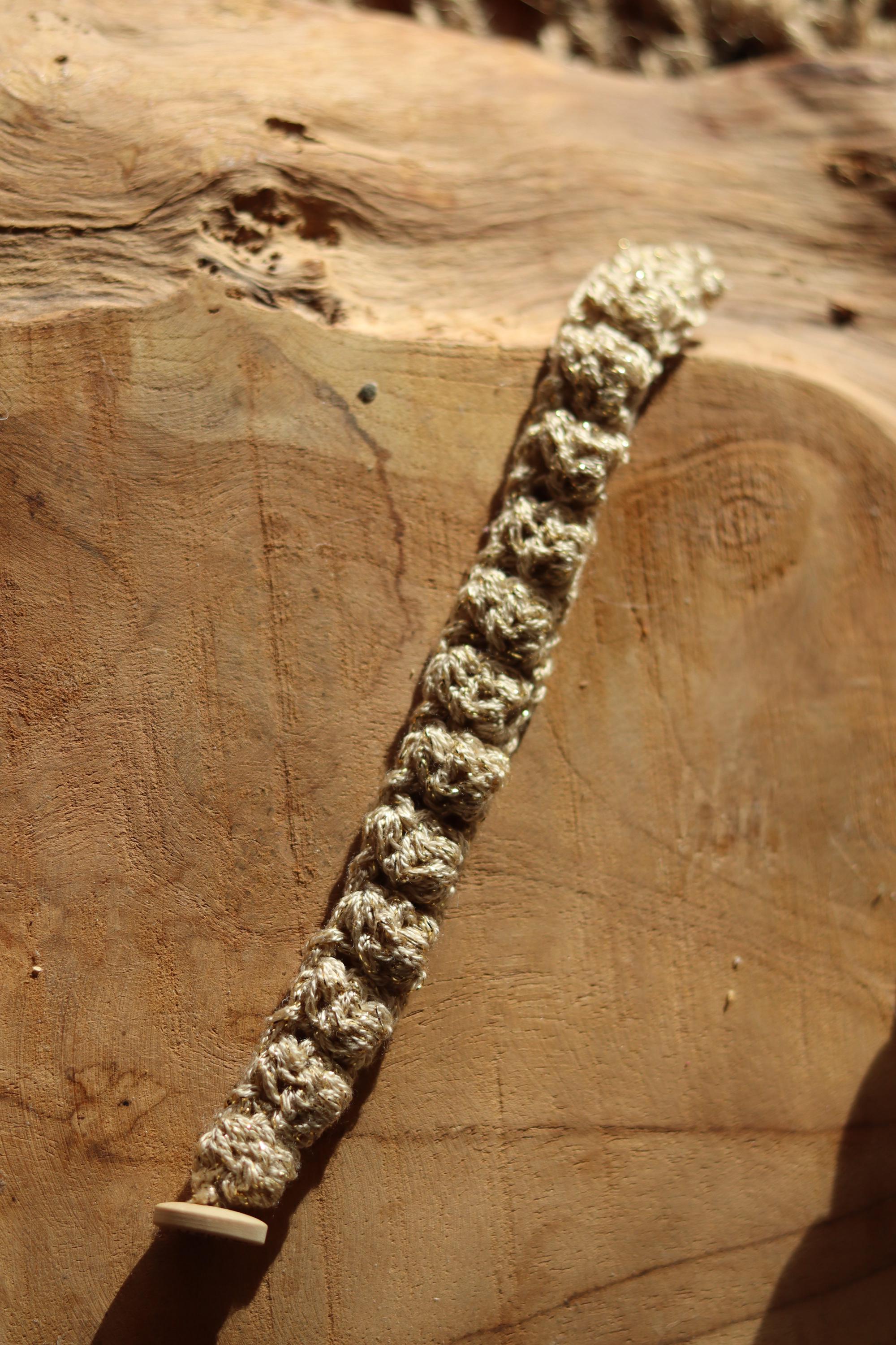 Bracelet crochet boule