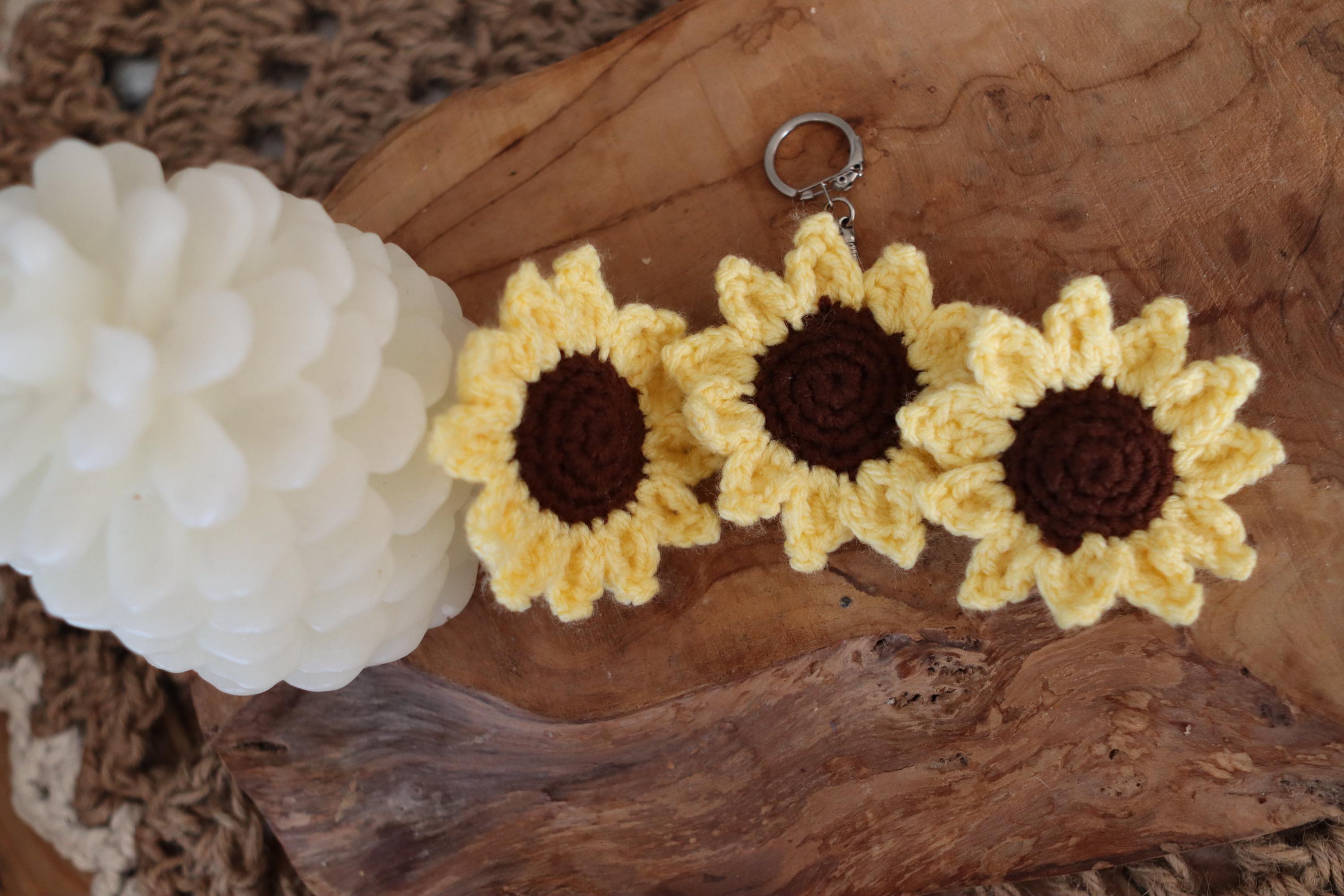Porte-clé Fleur fait main - Différents modèles