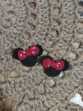 Boucles d’oreilles Minnie au crochet – Fait main – Légères