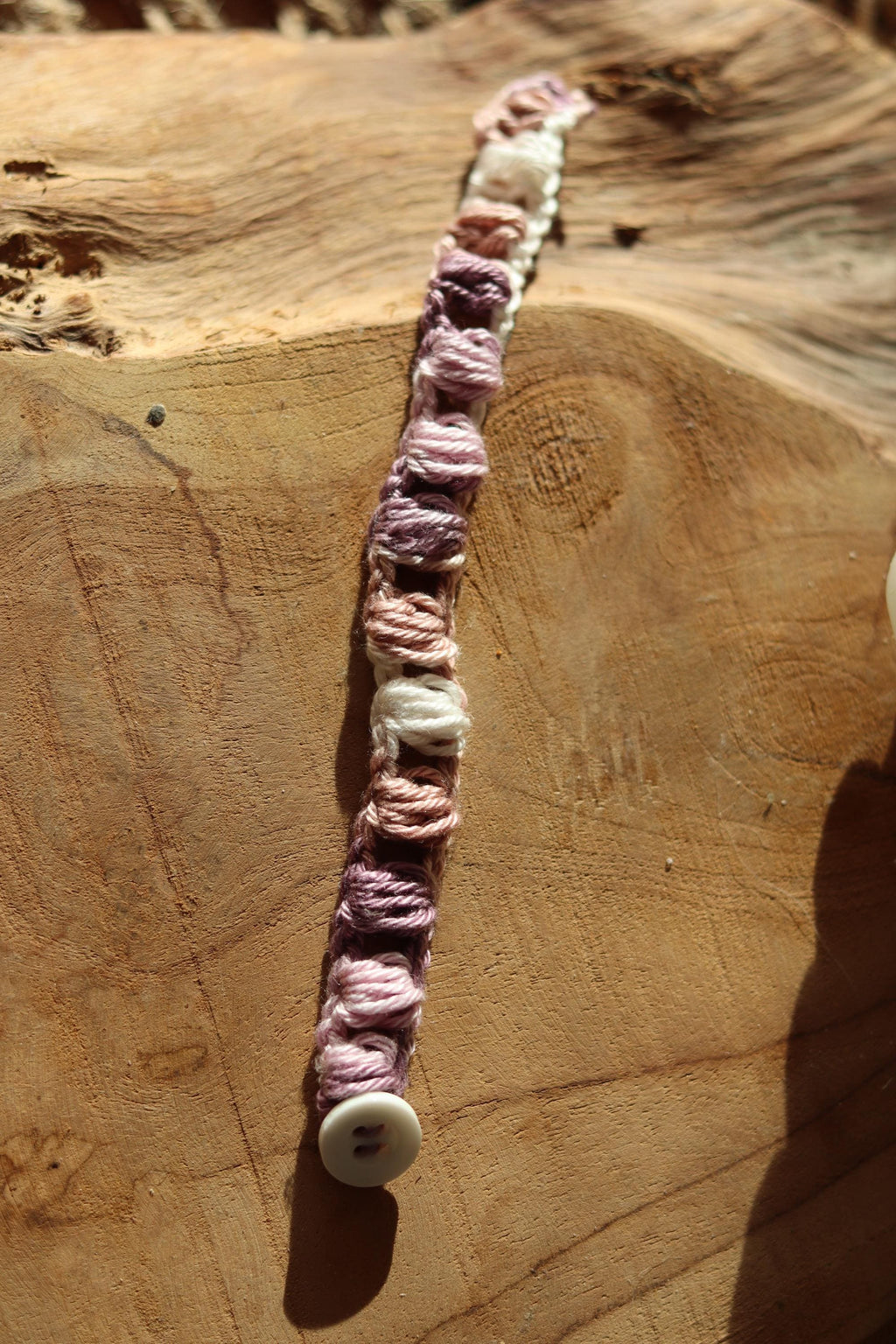 Bracelet crochet relief