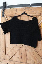 T-shirt Bohème crochet