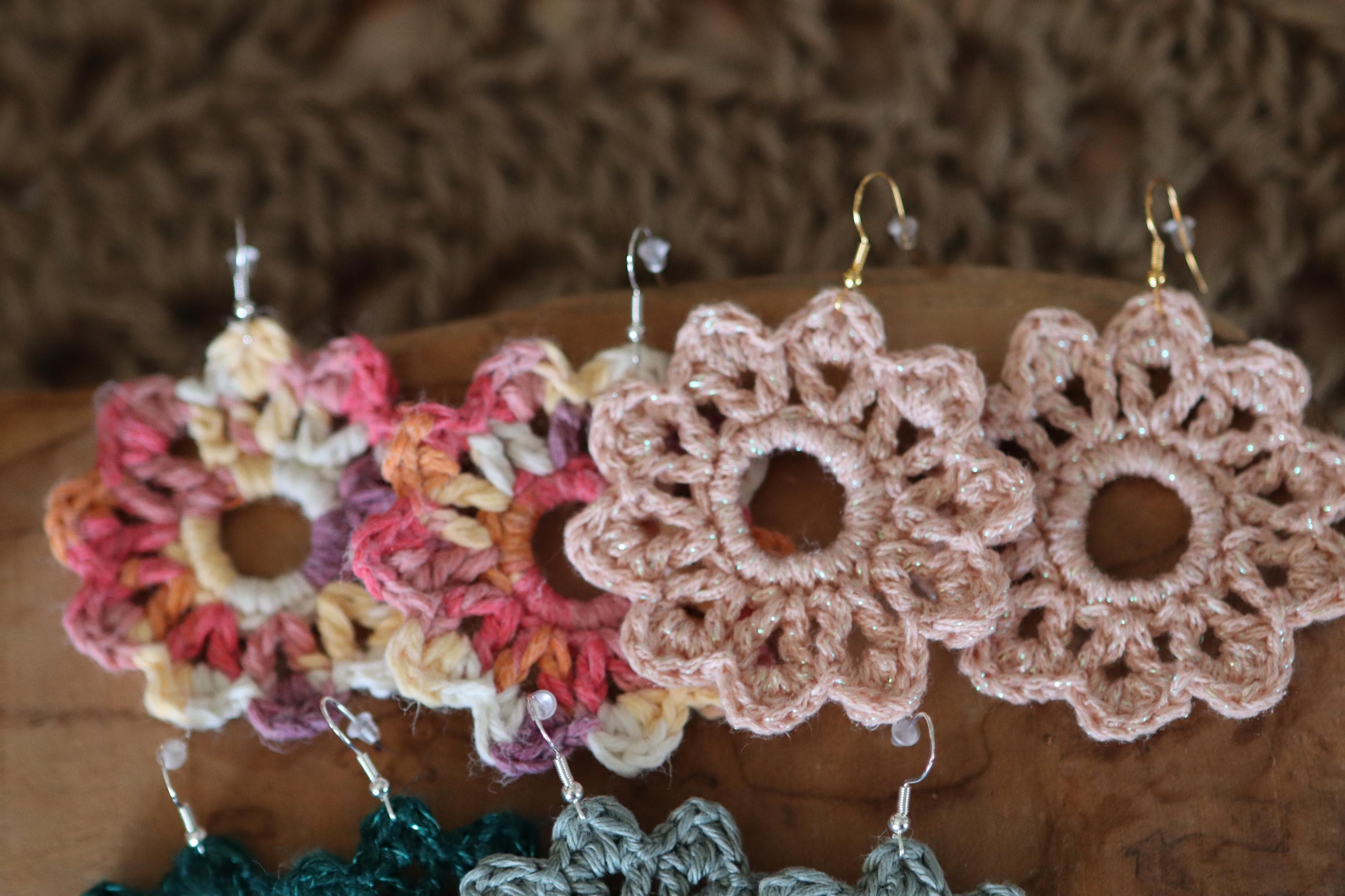 Boucles d'oreilles soleil