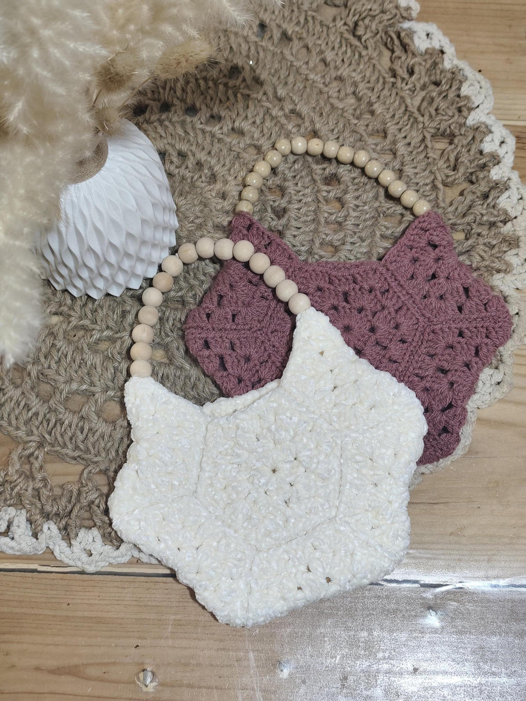 Sac au crochet bohème – Fait main – 2 formats