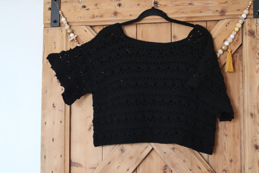 T-shirt Bohème crochet