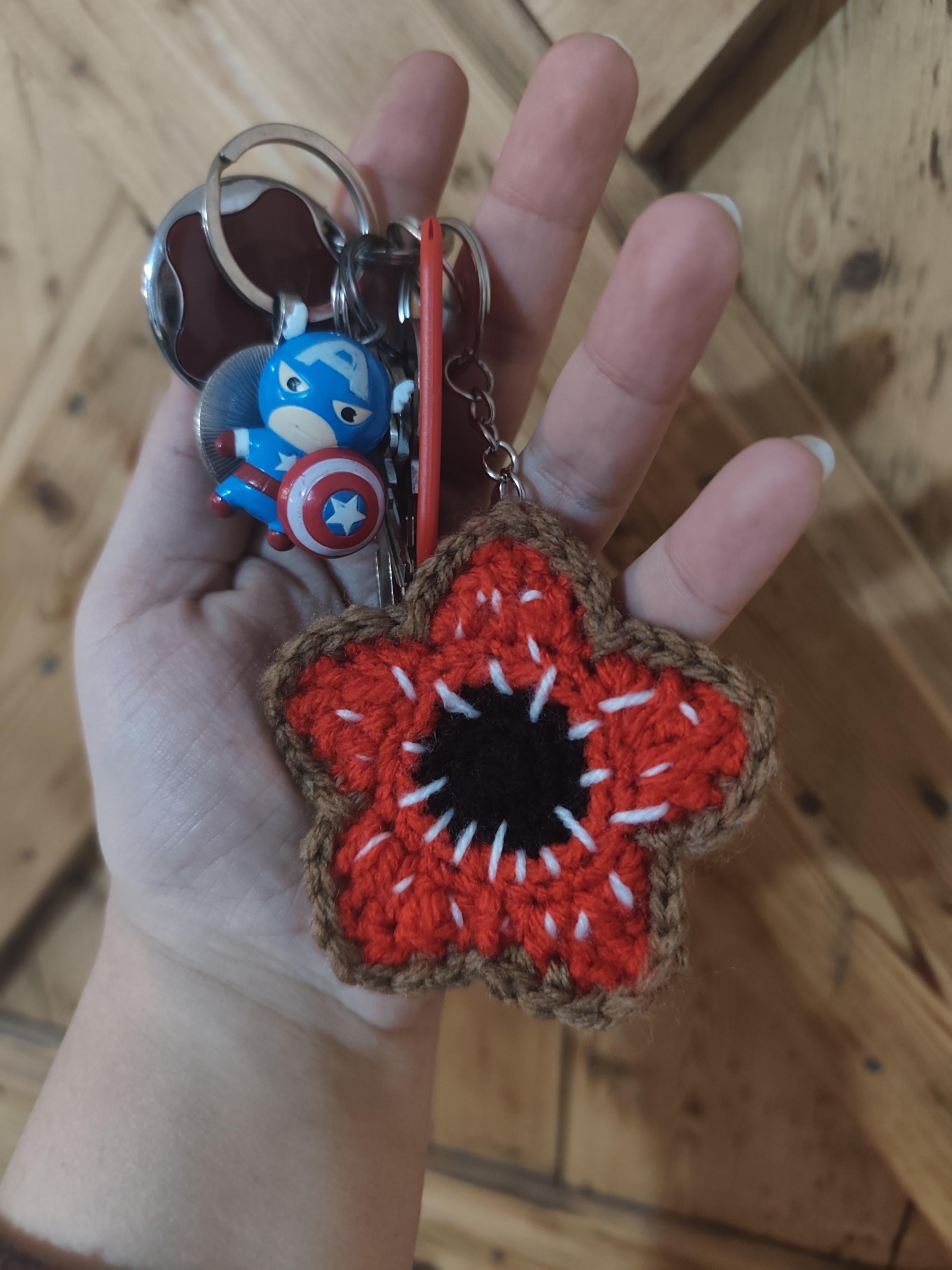Porte-clé Demogorgon– Créature fantastique – Fait main