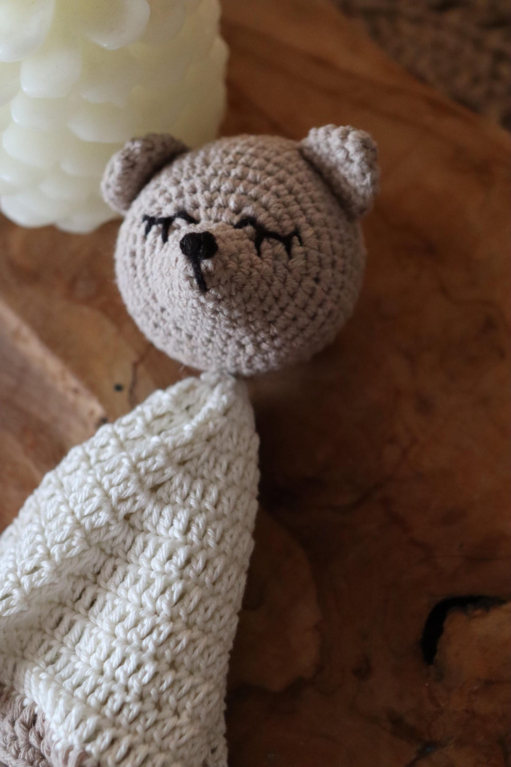 Doudou plat hexagonal